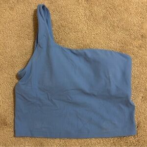 Lululemon One-Shoulder Ribbed Crop Tank